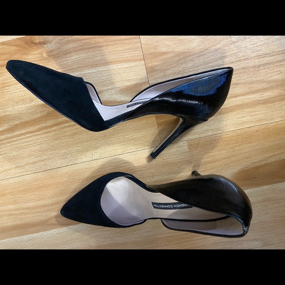 French connection Ellecia 7.5 Suede &Leather heels - Picture 3 of 8